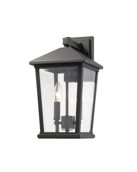 Z-Lite Beacon 2-Light Outdoor Wall Sconce In Oil Rubbed Bronze