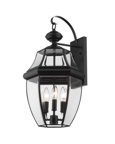 Z-Lite Westover 3-Light Outdoor Wall Sconce In Black