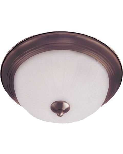Maxim Lighting Essentials 2 Light Flush Ceiling Light in Oil Rubbed Bronze