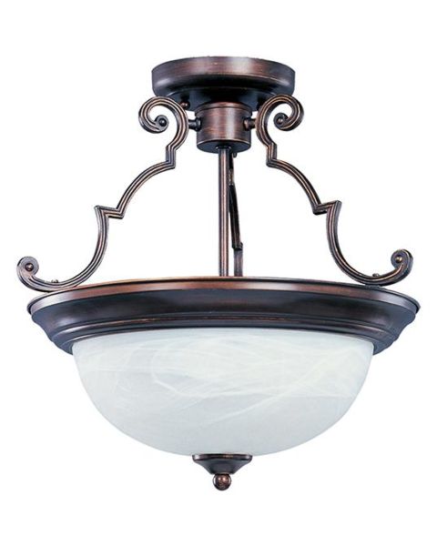 Maxim Essentials Semi Flush Ceiling Light in Oil Rubbed Bronze