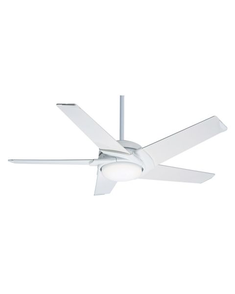 Casablanca Stealth DC 54 Inch Indoor Ceiling Fan in Snow White
