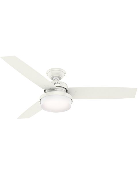 Hunter Sentinel 2 Light 52 Inch Indoor Ceiling Fan in Fresh White