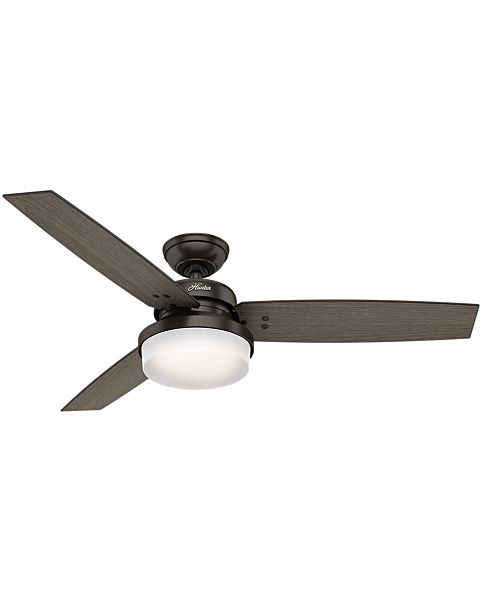 Hunter Fans Sentinel 2 Light 52 Inch Indoor Ceiling Fan in Premier Bronze