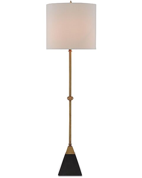 Currey & Company 36" Recluse Table Lamp in Vintage Brass and Black