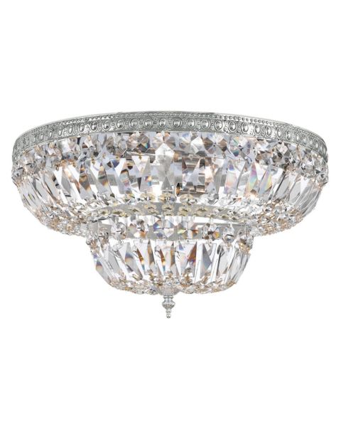 Crystorama 4 Light 18 Inch Ceiling Light in Polished Chrome with Clear Spectra Crystals