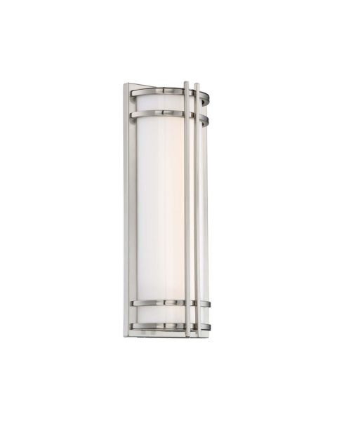 Modern Forms Skyscraper 1 Light Outdoor Wall Light in Stainless Steel