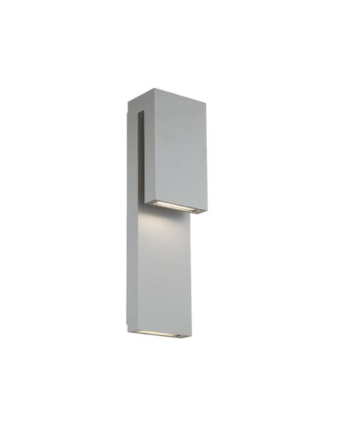Modern Forms Double Down 2 Light Outdoor Wall Light in Graphite