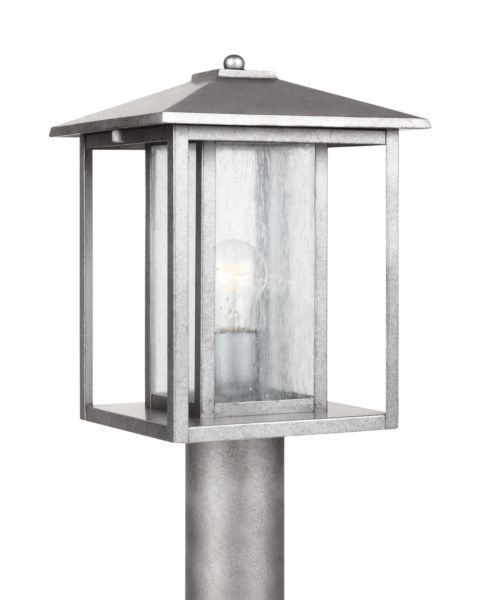 Sea Gull Hunnington 15 Inch Outdoor Post Light in Weathered Pewter