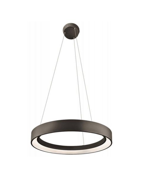 Elan Fornello 23.62 Inch LED Round Pendant in Sand Textured Black