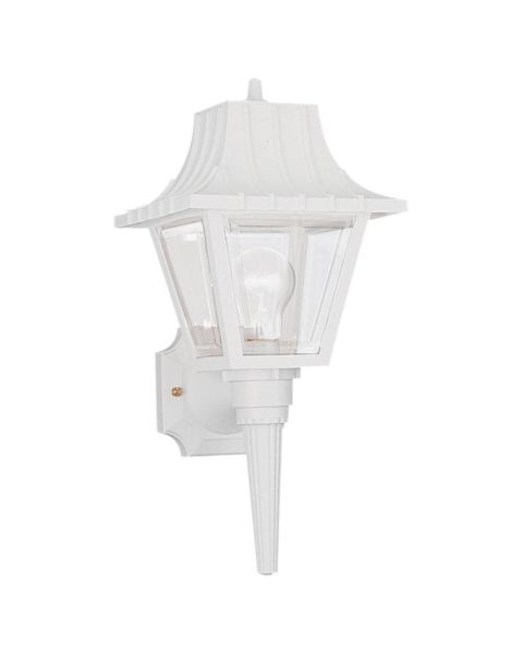 Sea Gull Polycarbonate 18 Inch Outdoor Wall Light in White