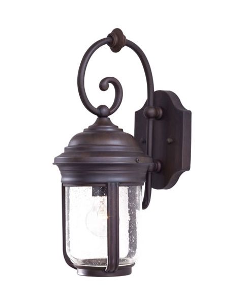 The Great Outdoors Amherst 17 Inch Outdoor Wall Light in Roman Bronze