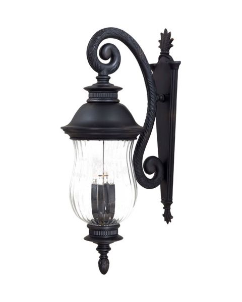 The Great Outdoors Newport 4 Light 34 Inch Outdoor Wall Light in Heritage