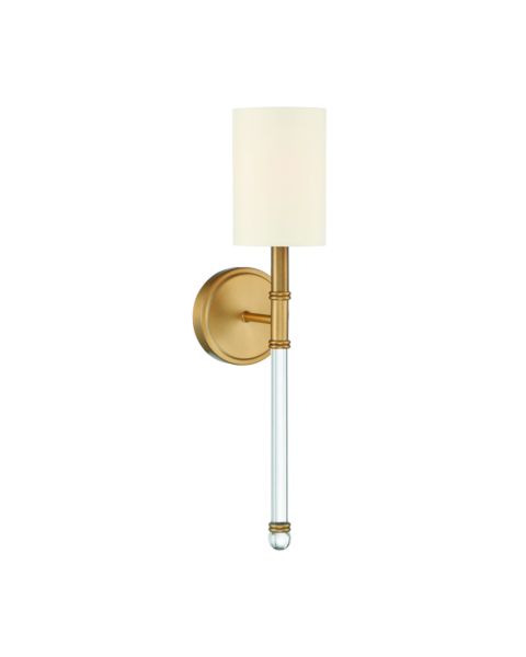 Savoy House Fremont 1 Light Wall Sconce in Warm Brass
