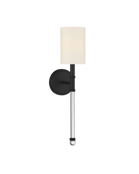 Savoy House Fremont 1 Light Wall Sconce in Matte Black
