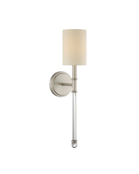 Savoy House Fremont 1 Light Wall Sconce in Satin Nickel