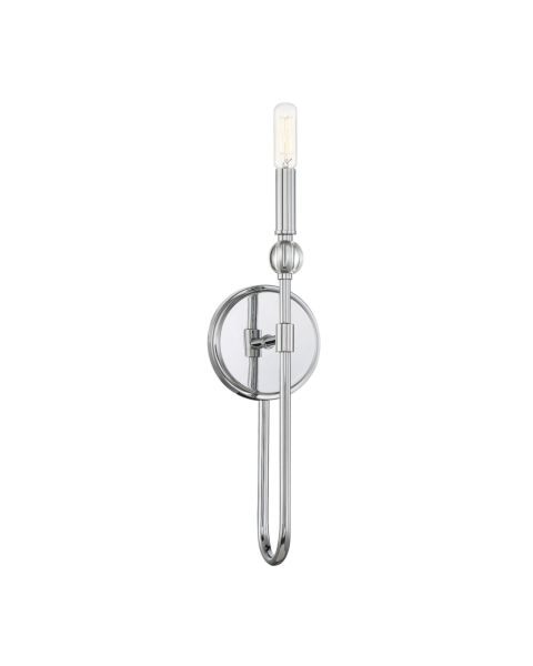 Savoy House Dawson 1 Light Wall Sconce in Polished Chrome