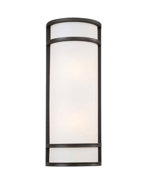 The Great Outdoors Bay View 2 Light 20 Inch Outdoor Wall Light in Oil Rubbed Bronze