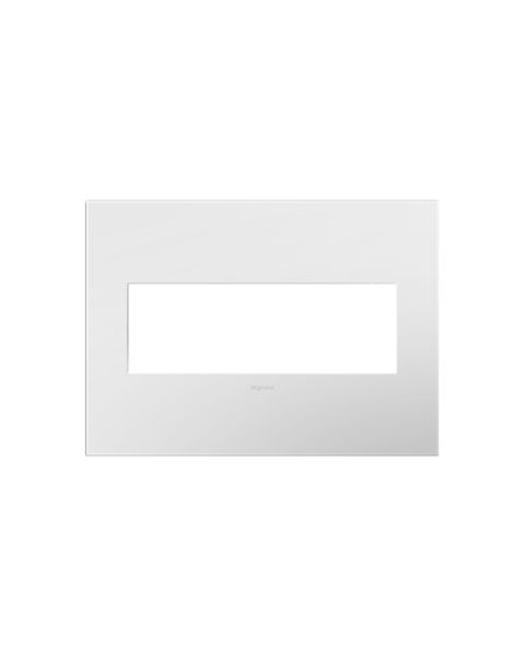 LeGrand adorne Gloss White 3 Opening Wall Plate