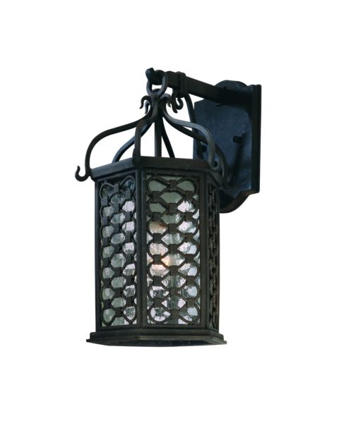 Troy Los Olivos 15 Inch Outdoor Wall Light in Old Iron