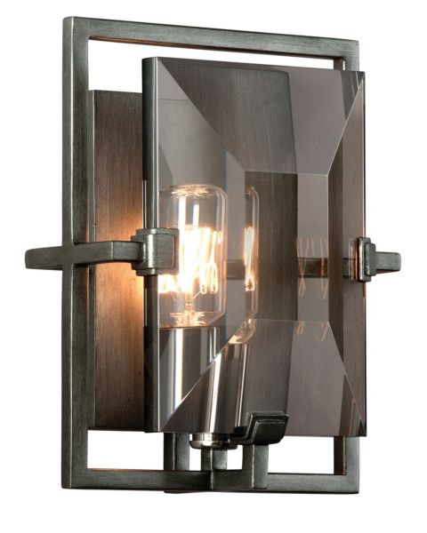 Troy Prism 9 Inch Wall Sconce in Graphite