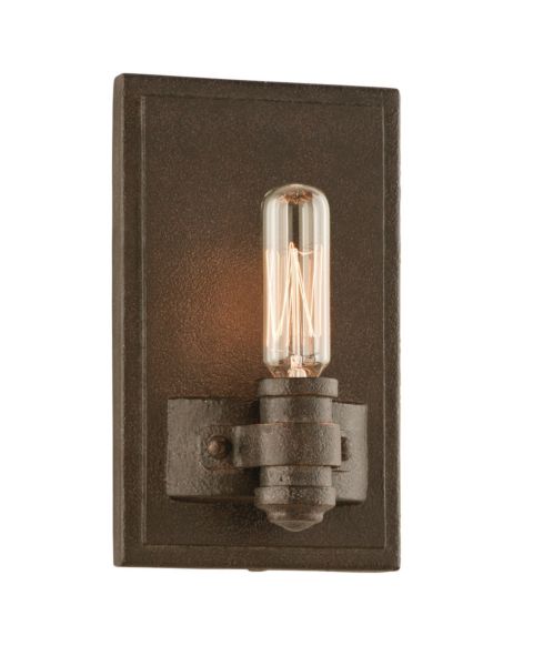 Troy Pike Place 7 Inch Wall Sconce in Shipyard Bronze