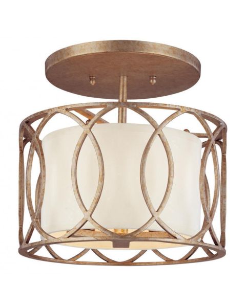 Troy Sausalito 3 Light Ceiling Light in Deep Bronze