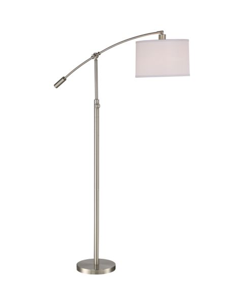 Quoizel Clift 65 Inch Floor Lamp in Brushed Nickel
