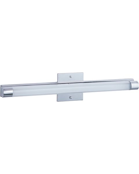ET2 Wand LED 24 Inch Clear/White Glass Bathroom Vanity Light in Polished Chrome