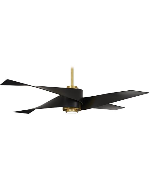 Minka Aire Artemis IV 64 Inch LED Ceiling Fan in Soft Brass