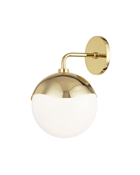 Mitzi Ella 12 Inch Wall Sconce in Polished Bronze