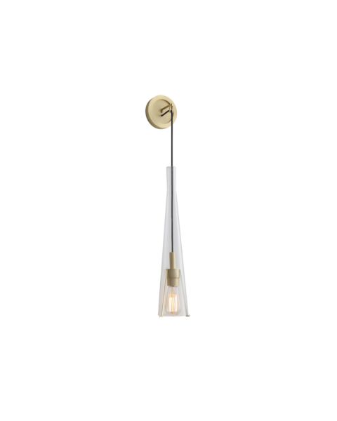 Abbey Park 1-Light Wall Sconce in Brushed Brass