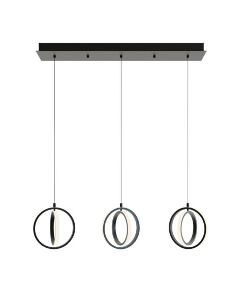 Lock LED Pendant in Black