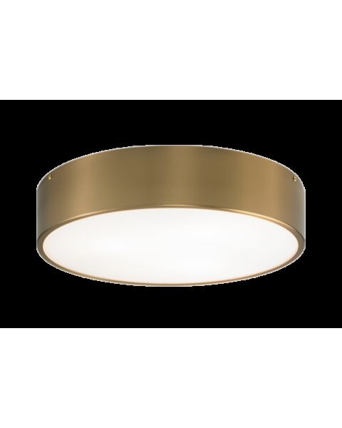 Matteo Snare 3-Light Ceiling Light In Aged Gold Brass