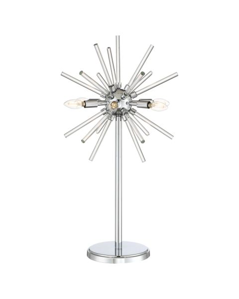 George Kovacs Spiked 6 Light 31 Inch Table Lamp in Chrome