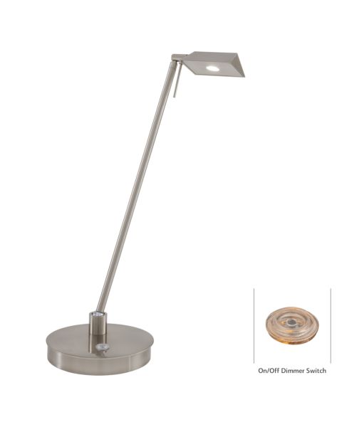 George Kovacs George'S Reading Room 19 Inch Table Lamp in Brushed Nickel