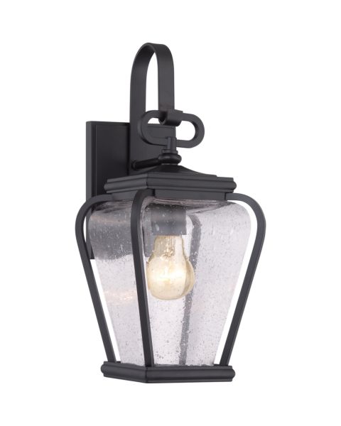 Quoizel Province 7 Inch Outdoor Wall Light in Mystic Black