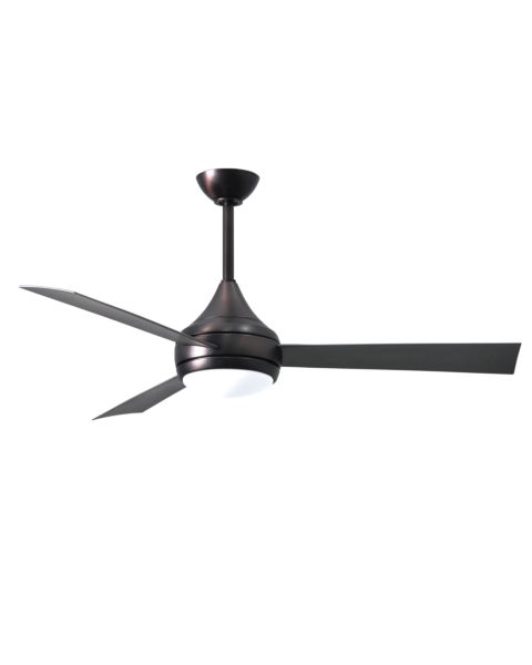 Matthews Donaire 52 Inch Indoor/Outdoor Ceiling Fan in Brushed Bronze with Silver Tone Blades