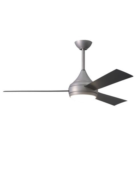 Matthews Donaire 52 Inch Indoor/Outdoor Ceiling Fan in Brushed Stainless with Silver Blades