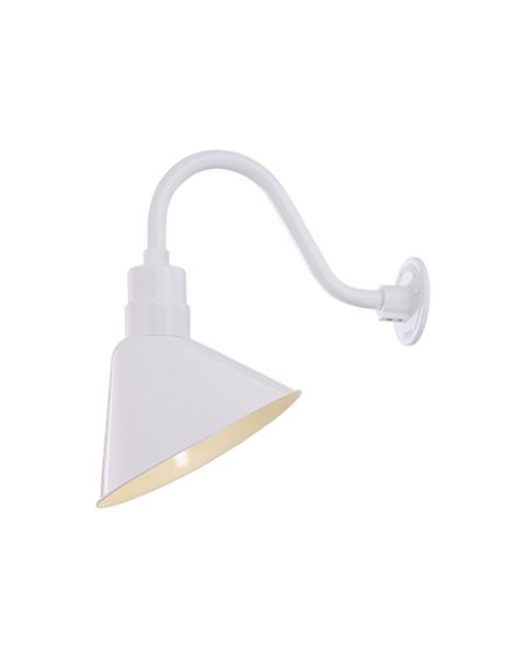 Millennium Lighting R Series 1 Light Angle Shade in White