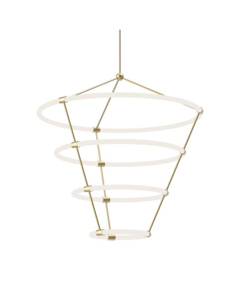 Kuzco Santino LED Contemporary Chandelier tural Brass