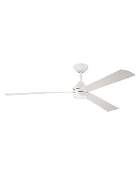 Craftmade Sterling 1-Light Ceiling Fan with Blades Included in White