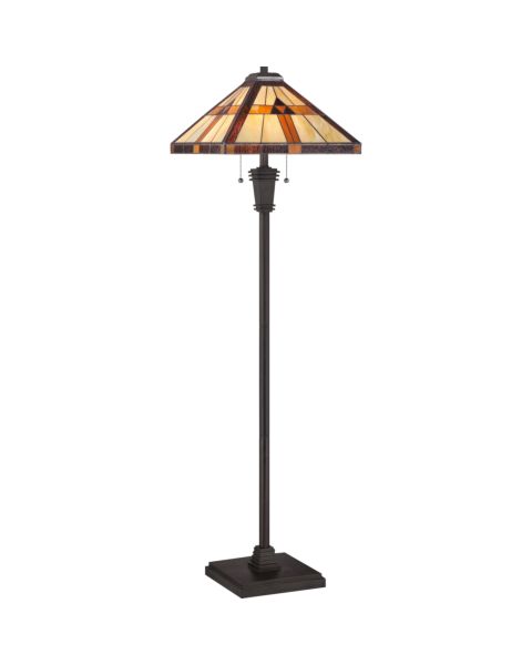 Quoizel Bryant 2 Light 60 Inch Floor Lamp in Bronze