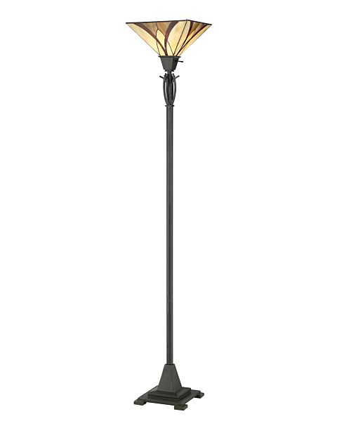 Quoizel Asheville 71 Inch Floor Lamp in Valiant Bronze