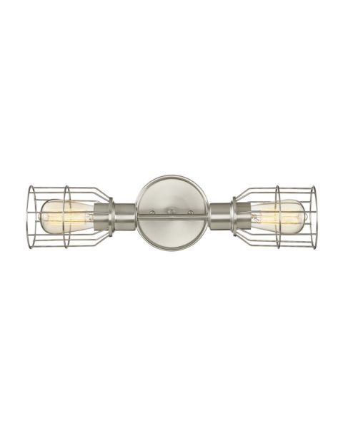 Trade Winds Peyton 2 Light Wall Sconce in Brushed Nickel