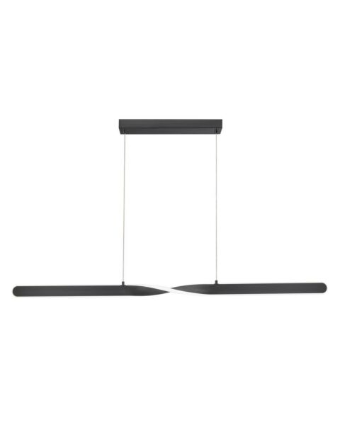 Twist LED Pendant in Black