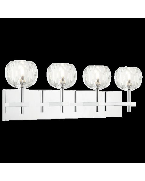 Matteo Rosa 4-Light Wall Sconce In Chrome