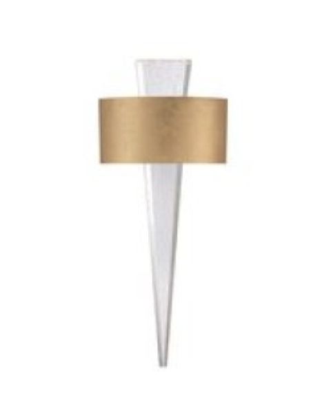 Modern Forms Palladian 2 Light Wall Sconce in Gold Leaf