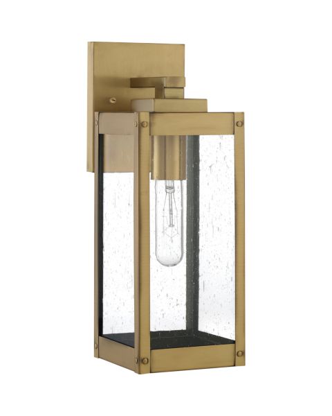 Quoizel Westover Outdoor Wall Lantern in Antique Brass