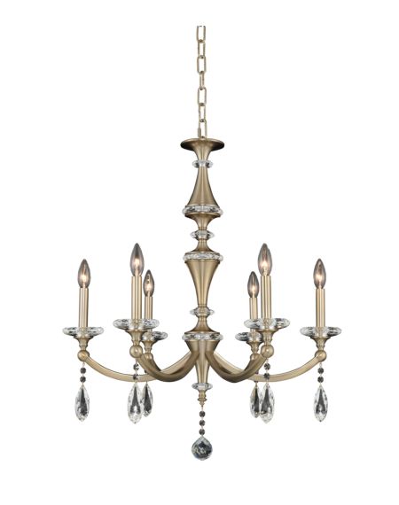  Floridia Modern Chandelier in Matte Brushed Champagne Gold