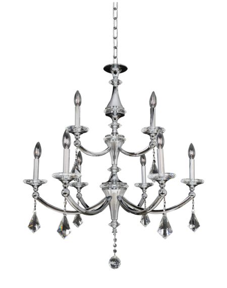  Floridia Modern Chandelier in Chrome